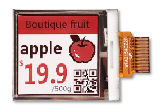 1.54 inch E-Paper black/white/red
