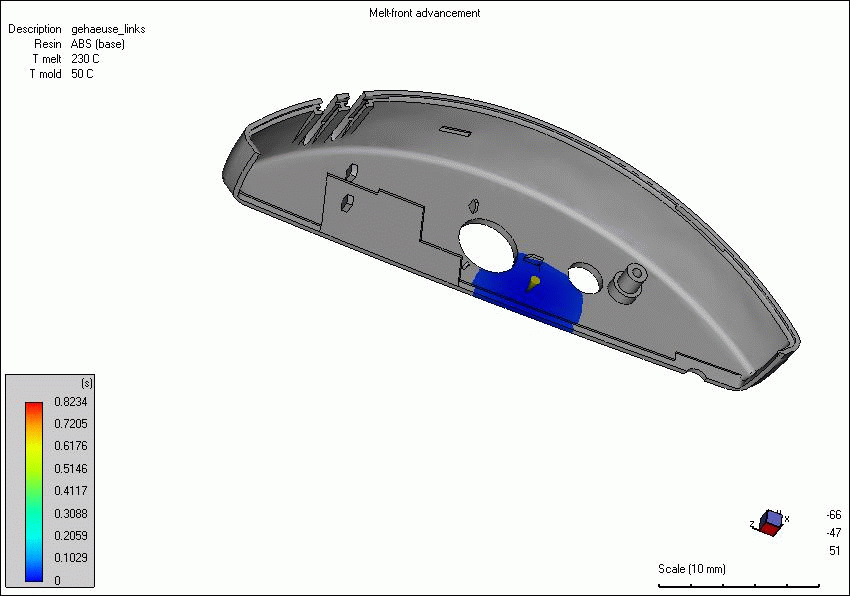 Beispiel einer Mold-Flow Animation Beispiel einer Mold-Flow Animation